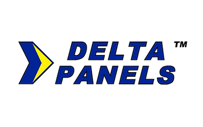 Delta Panels logo — insulated roofing and wall panels supplied by Elliott Timber Sales